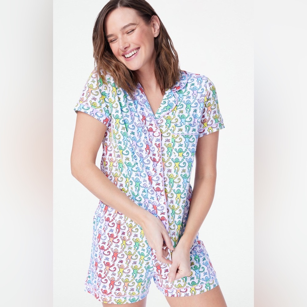 Brand New Roller Rabbit Disco Monkey Polo Pajama Set - Picture 3 of 7